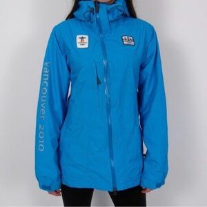 HUDSON'S BAY CO blue VANCOUVER WINTER 2010 OLYMPIC JACKET COAT size medium